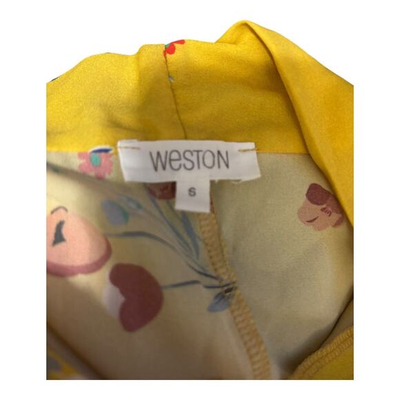 Weston Yellow Floral Blouse Size S - Picture 3 of 3